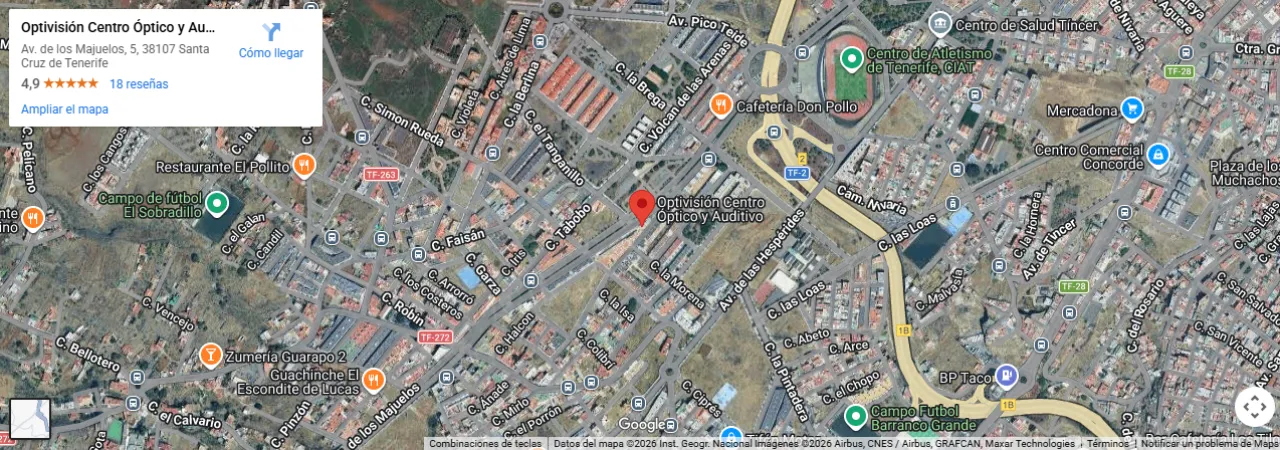 Mapa Web Optivisión Tenerife
